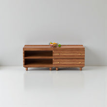 Load image into Gallery viewer, Stava Modular Credenza System | Solid Walnut/Teak/Oak Wood (2x2) | 5.5 Feet Length