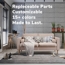 Load image into Gallery viewer, Palo Sofa T | L-Shaped Sectional with Chaise (8.25 feet length) | Tufted