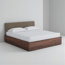 Load image into Gallery viewer, Aari Bed (Built-in Storage) - Solid Teak/Walnut/Oak Wood (Queen)