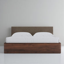 Load image into Gallery viewer, Aari Bed (Built-in Storage) - Solid Teak/Walnut/Oak Wood (Queen)