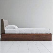Load image into Gallery viewer, Aari Bed (Built-in Storage) - Solid Teak/Walnut/Oak Wood (King)