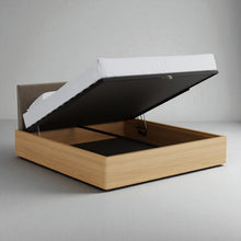 Load image into Gallery viewer, Aari Bed (Built-in Storage) - Solid Teak/Walnut/Oak Wood (Queen)