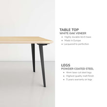 Load image into Gallery viewer, Takeshi Desk Pro (5x2.5 feet) - White Oak on Birch