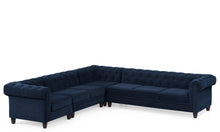 Load image into Gallery viewer, Chesterfield Sectional Sofa 6 Seater