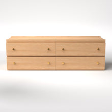 Load image into Gallery viewer, Stava Modular Drawer System | Solid Walnut/Teak/Oak Wood (2x2) | 5.5 Feet Length
