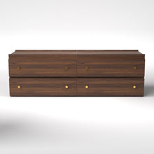 Load image into Gallery viewer, Stava Modular Drawer System | Solid Walnut/Teak/Oak Wood (2x2) | 5.5 Feet Length
