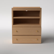 Load image into Gallery viewer, Stava Modular Credenza System | Solid Walnut/Teak/Oak Wood (4x1) | 3 Feet Length
