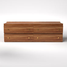 Load image into Gallery viewer, Stava Modular Drawer System | Solid Walnut/Teak/Oak Wood (2x2) | 5.5 Feet Length
