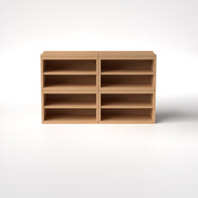Load image into Gallery viewer, Stava Modular Shelving System | Solid Walnut/Teak/Oak Wood (4x2) | 5.5 Feet Length

