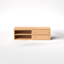 Load image into Gallery viewer, Stava Modular Credenza System | Solid Walnut/Teak/Oak Wood (2x2) | 5.5 Feet Length
