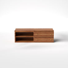 Load image into Gallery viewer, Stava Modular Credenza System | Solid Walnut/Teak/Oak Wood (2x2) | 5.5 Feet Length
