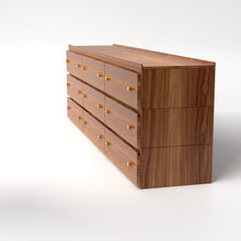 Load image into Gallery viewer, Stava Modular Drawer System | Solid Walnut/Teak/Oak Wood (3x3) | 8 Feet Length
