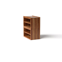 Load image into Gallery viewer, Stava Modular Shelving System | Solid Walnut/Teak/Oak Wood (4x1) | 3 Feet Length
