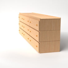 Load image into Gallery viewer, Stava Modular Drawer System | Solid Walnut/Teak/Oak Wood (3x3) | 8 Feet Length
