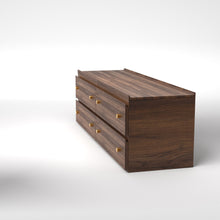 Load image into Gallery viewer, Stava Modular Drawer System | Solid Walnut/Teak/Oak Wood (2x2) | 5.5 Feet Length
