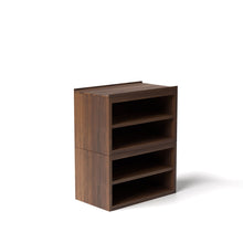 Load image into Gallery viewer, Stava Modular Shelving System | Solid Walnut/Teak/Oak Wood (4x1) | 3 Feet Length
