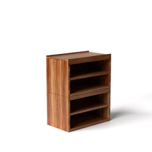 Load image into Gallery viewer, Stava Modular Shelving System | Solid Walnut/Teak/Oak Wood (4x1) | 3 Feet Length
