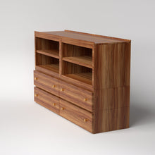 Load image into Gallery viewer, Stava Modular Credenza System | Solid Walnut/Teak/Oak Wood (4x2) | 5.5 Feet Length
