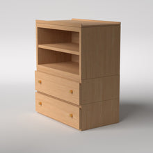 Load image into Gallery viewer, Stava Modular Credenza System | Solid Walnut/Teak/Oak Wood (4x1) | 3 Feet Length
