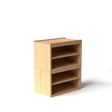 Load image into Gallery viewer, Stava Modular Shelving System | Solid Walnut/Teak/Oak Wood (4x1) | 3 Feet Length
