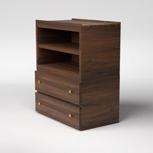 Load image into Gallery viewer, Stava Modular Credenza System | Solid Walnut/Teak/Oak Wood (4x1) | 3 Feet Length
