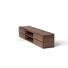 Load image into Gallery viewer, Stava Modular Credenza System | Solid Walnut/Teak/Oak Wood (2x3) | 8 Feet Length
