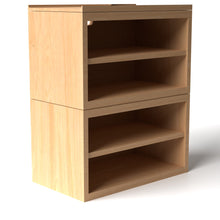 Load image into Gallery viewer, Stava Modular Shelving System | Solid Walnut/Teak/Oak Wood (4x1) | 3 Feet Length
