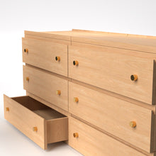 Load image into Gallery viewer, Stava Modular Drawer System | Solid Walnut/Teak/Oak Wood (3x2) | 5.5 Feet Length
