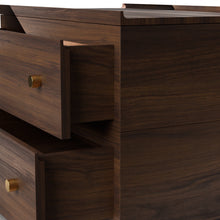 Load image into Gallery viewer, Stava Bedside Table | Solid Walnut/Teak/Oak Wood | 3 Feet Length
