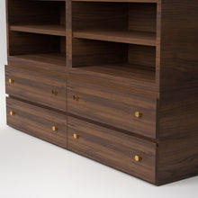 Load image into Gallery viewer, Stava Modular Credenza System | Solid Walnut/Teak/Oak Wood (4x2) | 5.5 Feet Length
