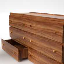 Load image into Gallery viewer, Stava Modular Drawer System | Solid Walnut/Teak/Oak Wood (3x2) | 5.5 Feet Length
