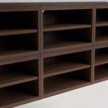 Load image into Gallery viewer, Stava Modular Shelving System | Solid Walnut/Teak/Oak Wood (4x3) | 8 Feet Length
