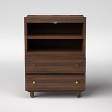 Load image into Gallery viewer, Stava Modular Credenza System | Solid Walnut/Teak/Oak Wood (4x1) | 3 Feet Length
