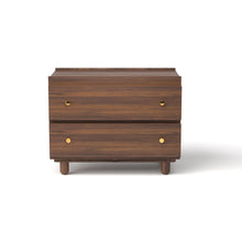 Load image into Gallery viewer, Stava Bedside Table | Solid Walnut/Teak/Oak Wood | 3 Feet Length
