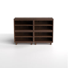Load image into Gallery viewer, Stava Modular Shelving System | Solid Walnut/Teak/Oak Wood (4x2) | 5.5 Feet Length
