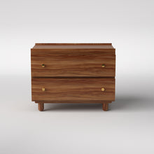 Load image into Gallery viewer, Stava Bedside Table | Solid Walnut/Teak/Oak Wood | 3 Feet Length
