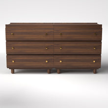 Load image into Gallery viewer, Stava Modular Drawer System | Solid Walnut/Teak/Oak Wood (3x2) | 5.5 Feet Length
