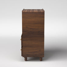Load image into Gallery viewer, Stava Modular Credenza System | Solid Walnut/Teak/Oak Wood (4x1) | 3 Feet Length
