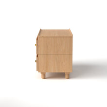 Load image into Gallery viewer, Stava Bedside Table | Solid Walnut/Teak/Oak Wood | 3 Feet Length
