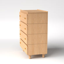 Load image into Gallery viewer, Stava Modular Drawer System | Solid Walnut/Teak/Oak Wood (4x1) | 3 Feet Length
