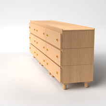 Load image into Gallery viewer, Stava Modular Drawer System | Solid Walnut/Teak/Oak Wood (3x3) | 8 Feet Length
