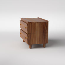 Load image into Gallery viewer, Stava Bedside Table | Solid Walnut/Teak/Oak Wood | 3 Feet Length
