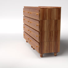 Load image into Gallery viewer, Stava Modular Drawer System | Solid Walnut/Teak/Oak Wood (4x2) | 5.5 Feet Length
