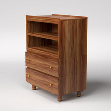 Load image into Gallery viewer, Stava Modular Credenza System | Solid Walnut/Teak/Oak Wood (4x1) | 3 Feet Length
