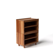 Load image into Gallery viewer, Stava Modular Shelving System | Solid Walnut/Teak/Oak Wood (4x1) | 3 Feet Length
