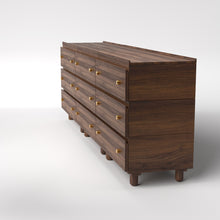 Load image into Gallery viewer, Stava Modular Drawer System | Solid Walnut/Teak/Oak Wood (3x3) | 8 Feet Length
