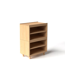 Load image into Gallery viewer, Stava Modular Shelving System | Solid Walnut/Teak/Oak Wood (4x1) | 3 Feet Length

