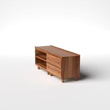 Load image into Gallery viewer, Stava Modular Credenza System | Solid Walnut/Teak/Oak Wood (2x2) | 5.5 Feet Length

