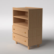 Load image into Gallery viewer, Stava Modular Credenza System | Solid Walnut/Teak/Oak Wood (4x1) | 3 Feet Length
