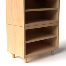 Load image into Gallery viewer, Stava Modular Shelving System | Solid Walnut/Teak/Oak Wood (4x1) | 3 Feet Length
